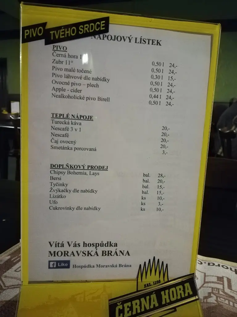 Menu_Restaurace Moravská brána_Lipník nad Bečvou_image_1