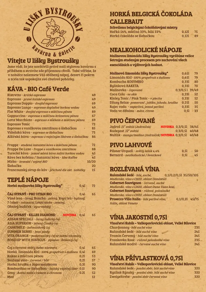 Menu_Kavárna Galerie U lišky Bystroušky_Loštice_image_1