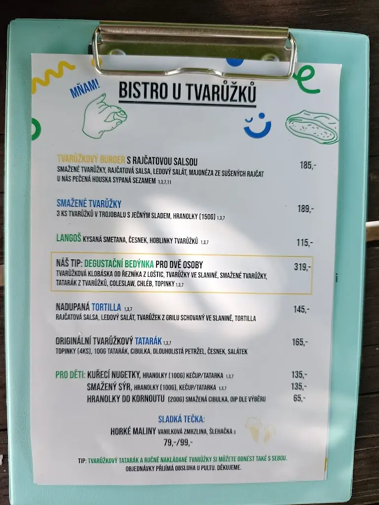 Menu_Tvarůžková cukrárna Loštice_Loštice_image_3