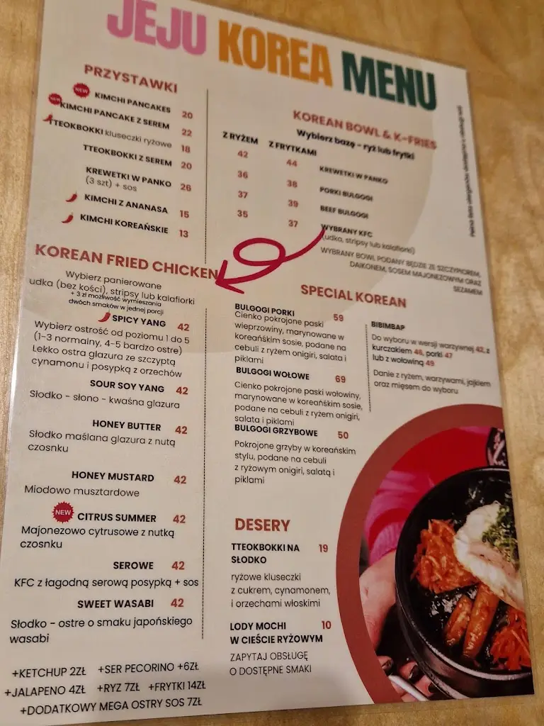 Menu_Jeju Korea Katowice_Katovice_immagine_2
