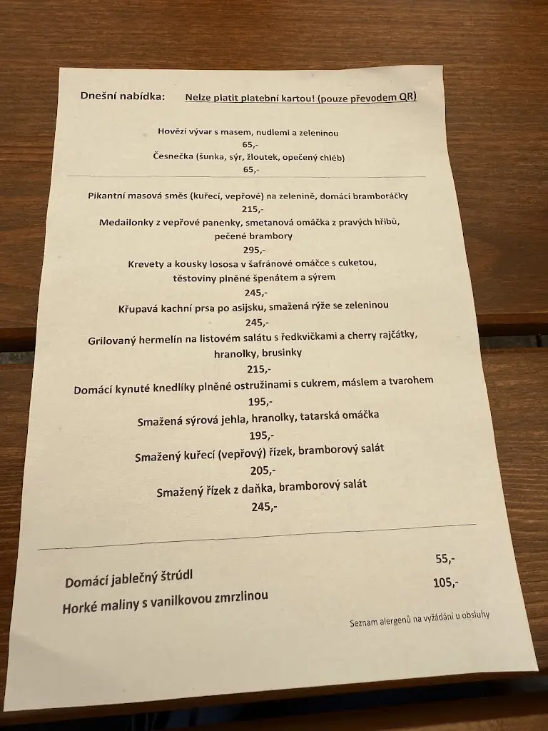 dawa caska_Zámecká Restaurace_Náměšť na Hané_recensione