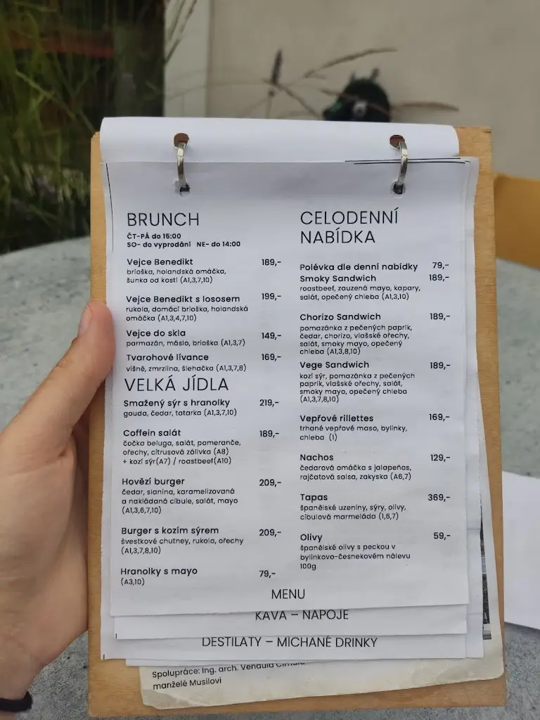 Menu_Cafe COFFEIN_Mostkovice_image_2