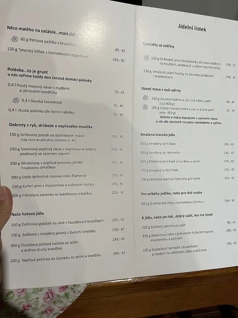 Menu_Penzion U Petra_Okres Jeseník_immagine_1