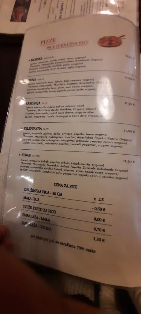 Menu_GOSTILNA, RESTAVRACIJA IN PICERIJA MARINŠEK_Náklo_immagine_1