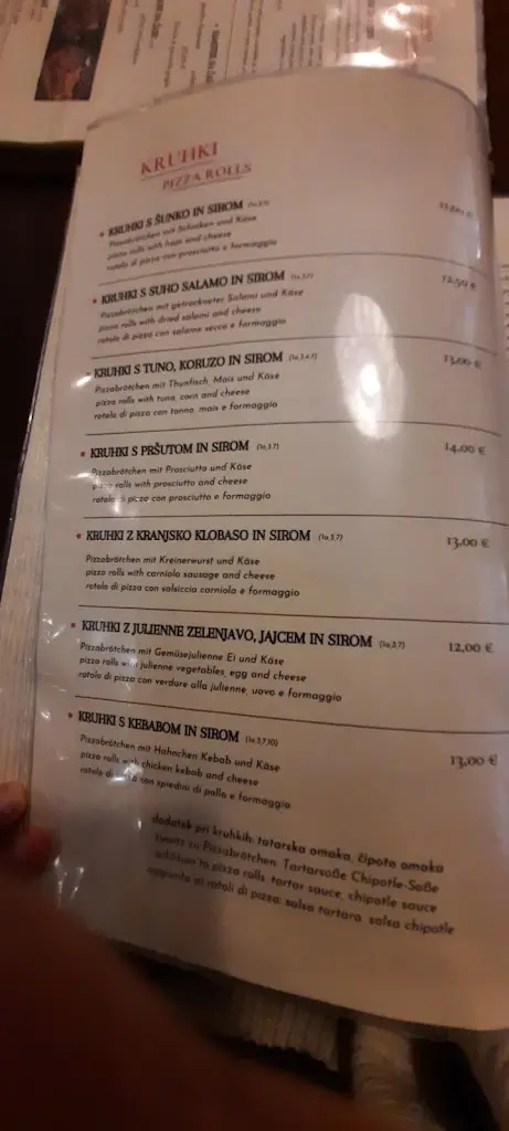 Menu_GOSTILNA, RESTAVRACIJA IN PICERIJA MARINŠEK_Náklo_immagine_2