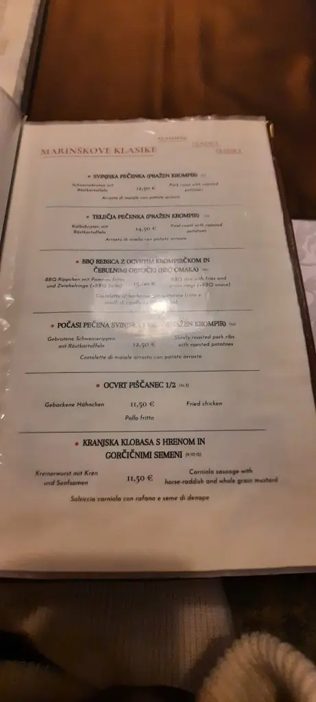 Menu_GOSTILNA, RESTAVRACIJA IN PICERIJA MARINŠEK_Náklo_immagine_4