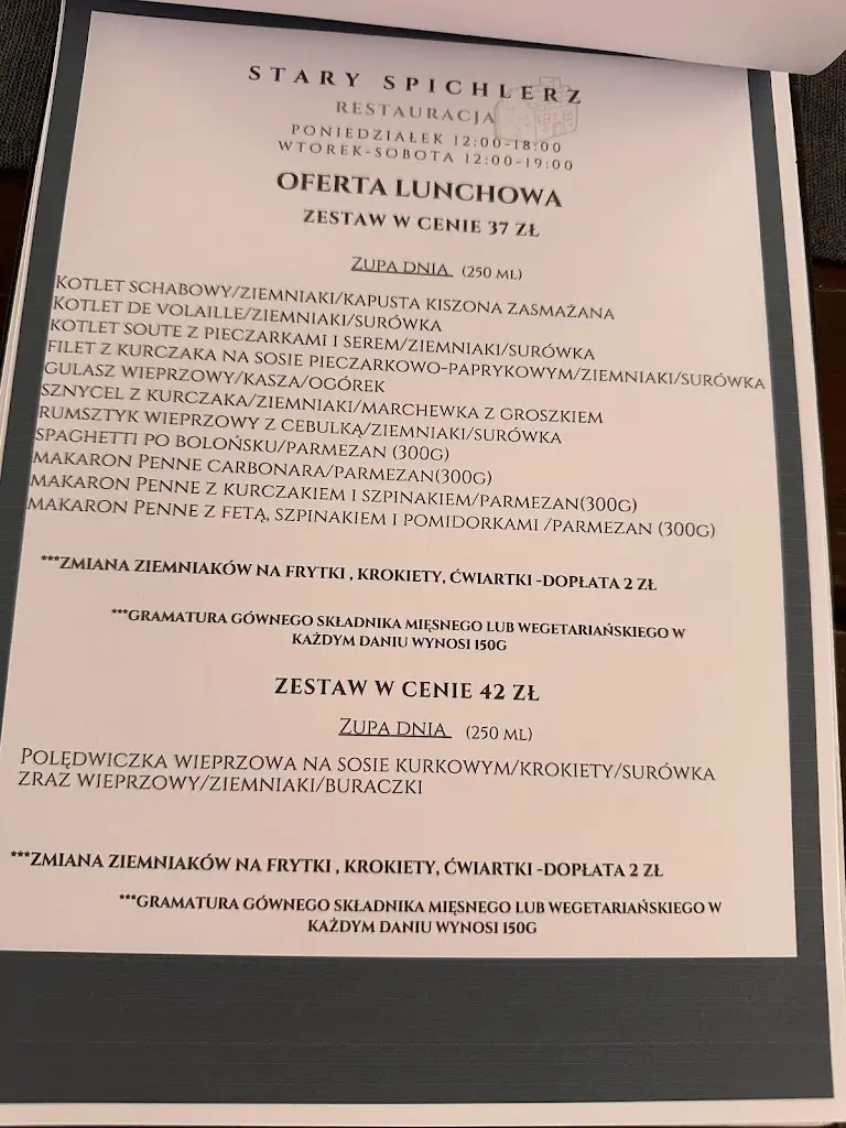 Menu_Restauracja Stary Spichlerz w Nakle_Náklo_image_1