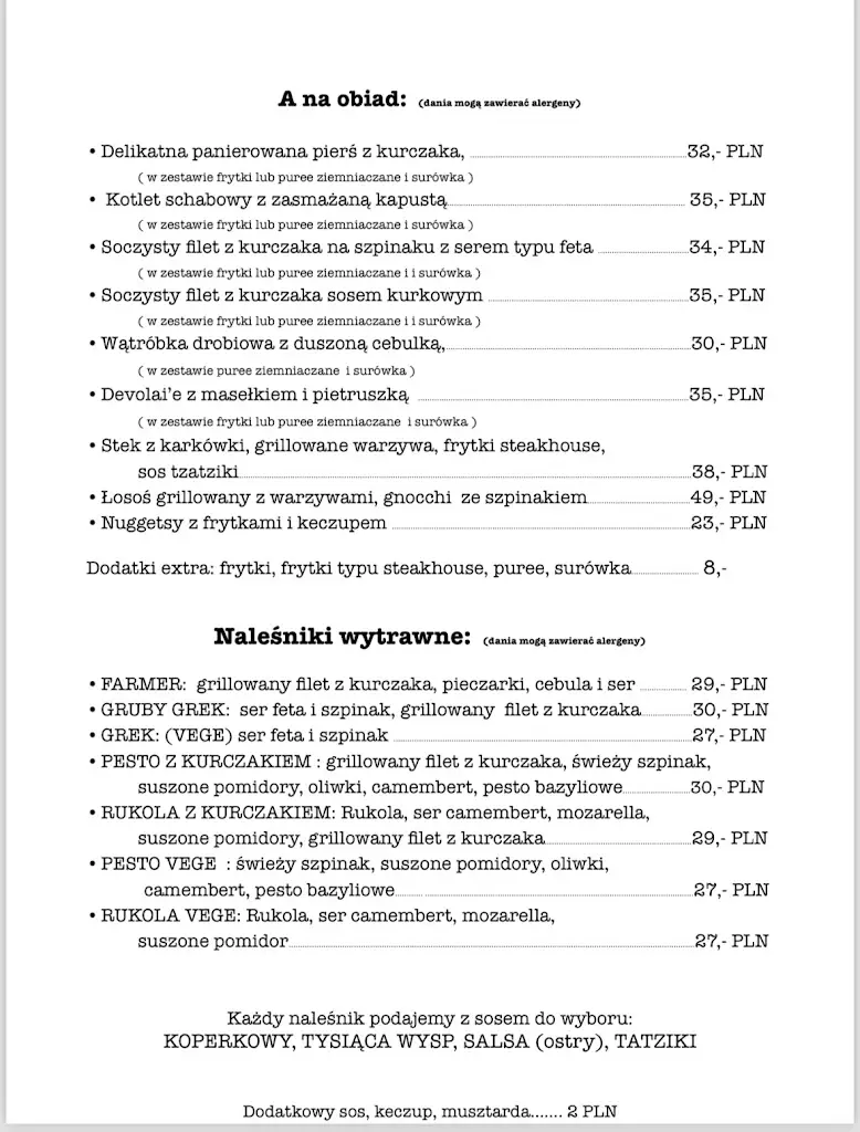 Menu_Granda Bistro & Restaurant_Náklo_image_1