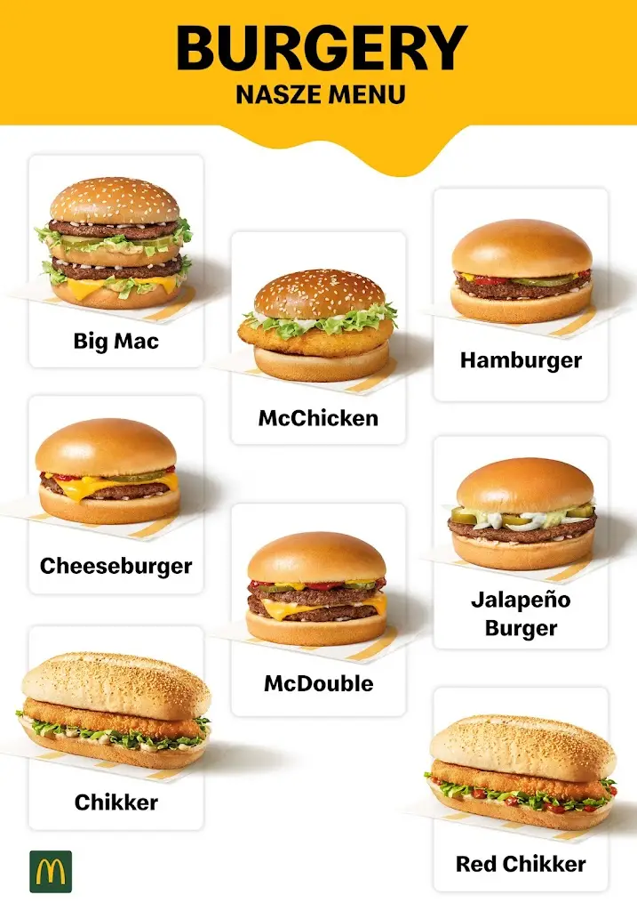 Menu_Restauracja McDonald's_Náklo_image_1