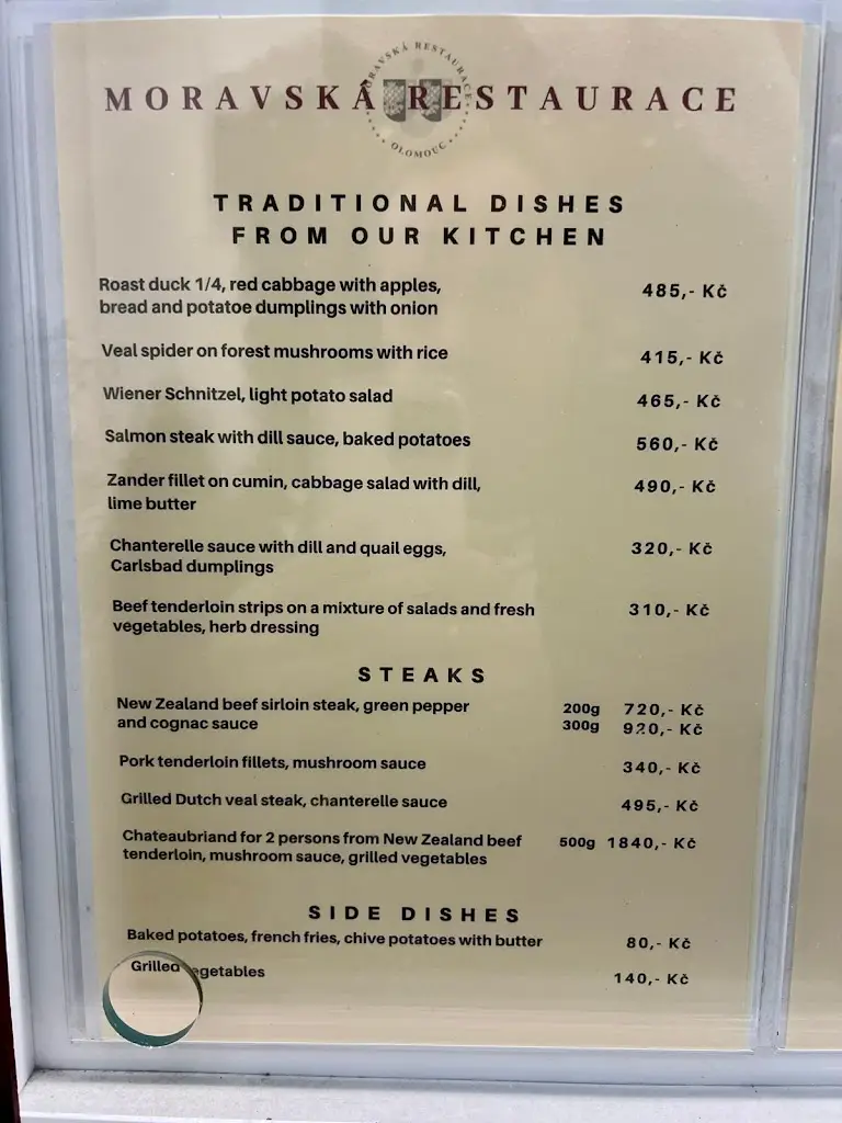 Menu_Moravská restaurace_Olomouc_image_2