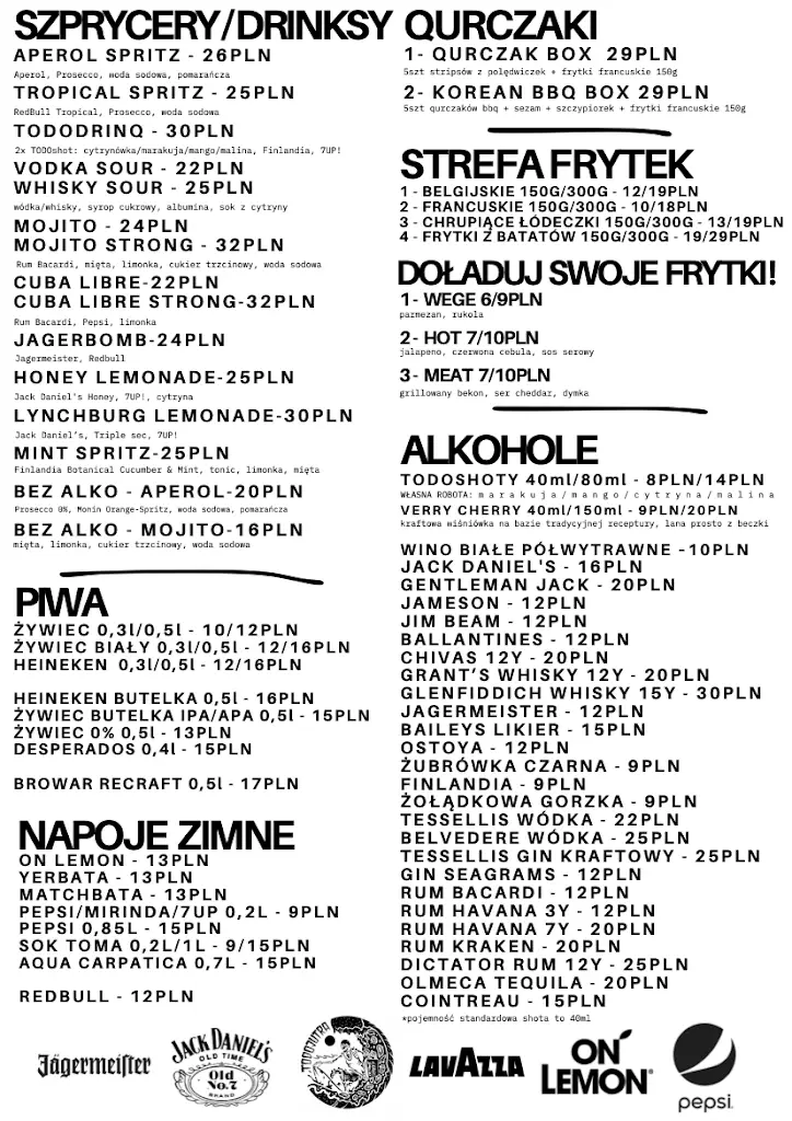 Menu_TODOJUTRA kultowe zapiexy, bajgle and more | restopub KATOWICE MARIACKA_Katovice_image_2