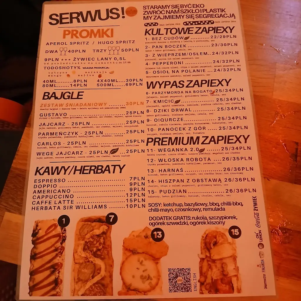 Menu_TODOJUTRA kultowe zapiexy, bajgle and more | restopub KATOWICE MARIACKA_Katovice_image_4