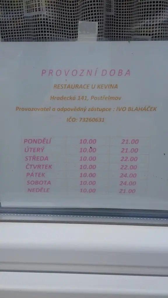 Menu_Restaurace U Kevina_Postřelmov_image_4