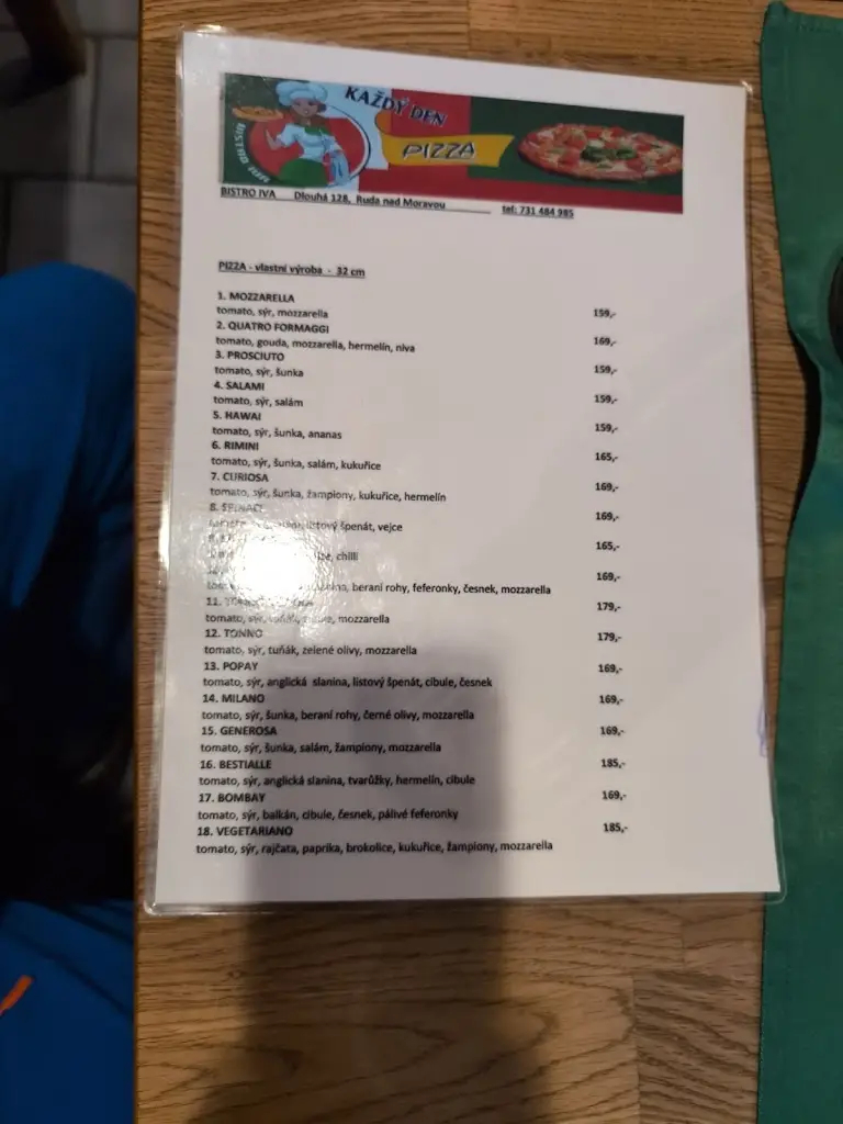 Menu_Pizza Bistro Iva_Ruda nad Moravou_image_3
