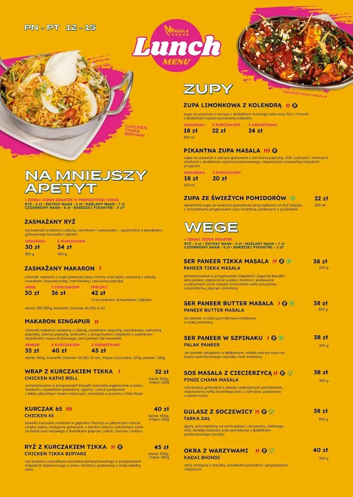 Menu_Restauracja Indyjska Masala House_Katovice_image_1