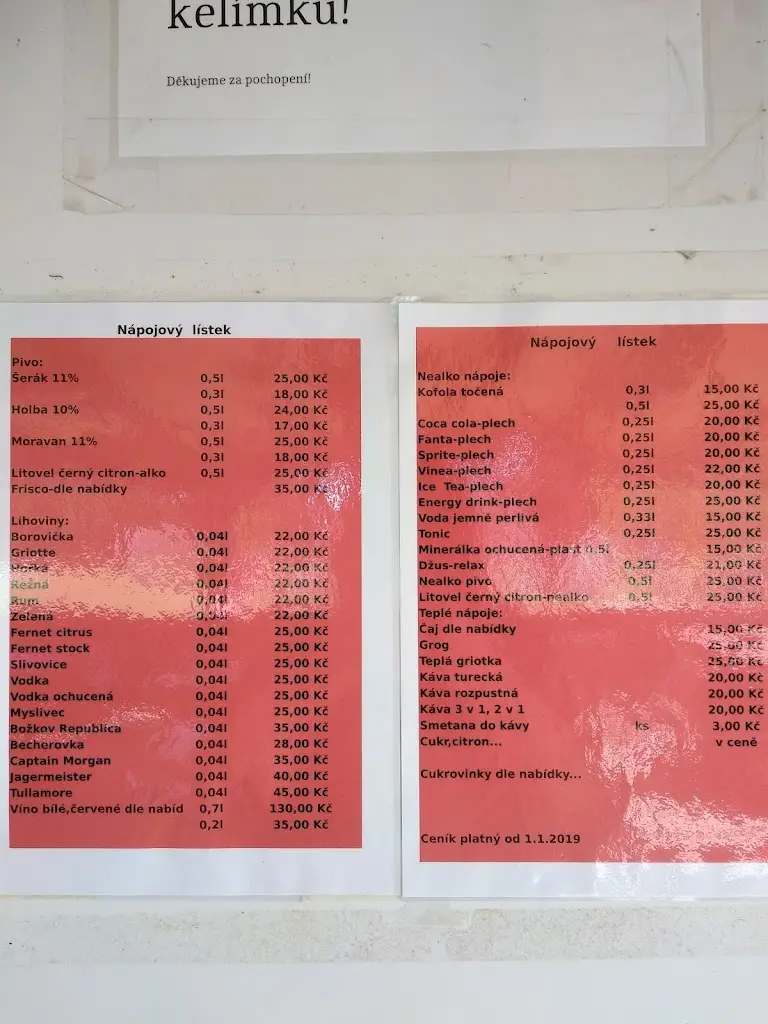 Menu_Club Na Hřišti_Sudkov_immagine_3