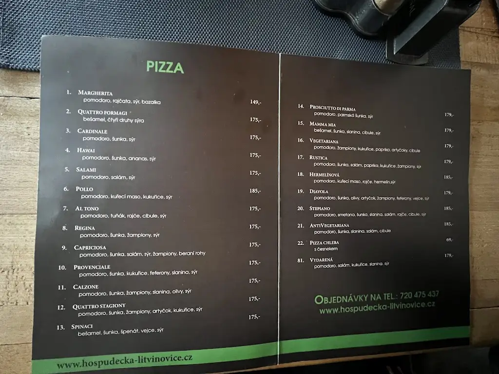 Menu_Hospůdečka Litvínovice_Litvínovice_immagine_2