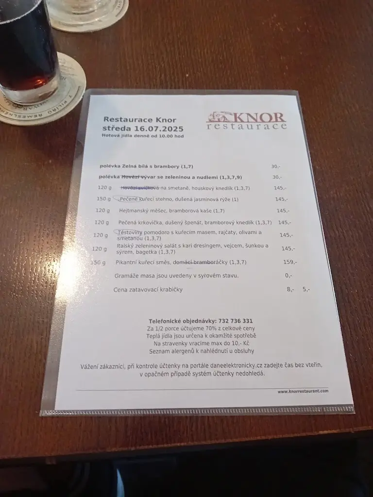 Menu_Restaurace Knor Šternberk_Šternberk_image_2