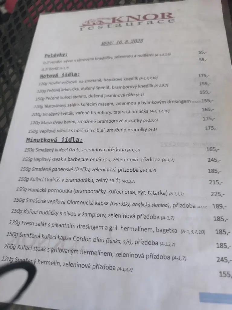 Menu_Restaurace Knor Šternberk_Šternberk_image_3