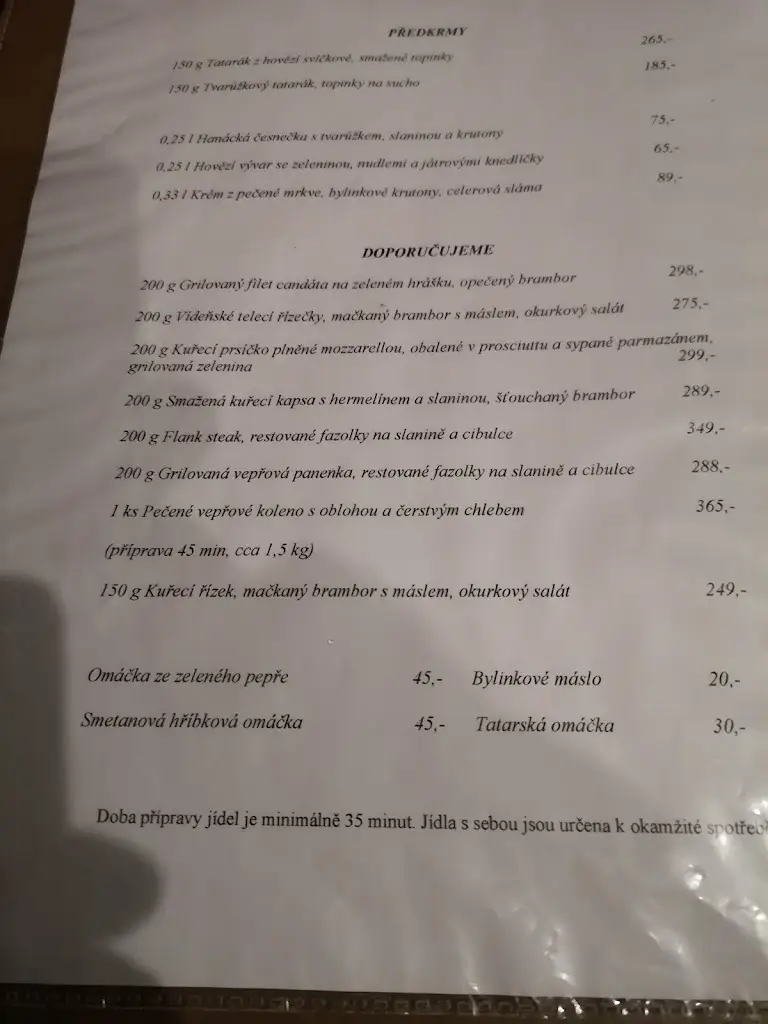 Menu_Kulhavá Koza - originál pub & bar_Uničov_immagine_1