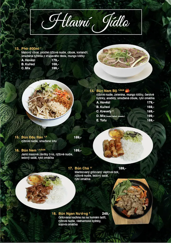 Menu_AVOCADO authentic vietnamese kitchen_Uničov_image_3