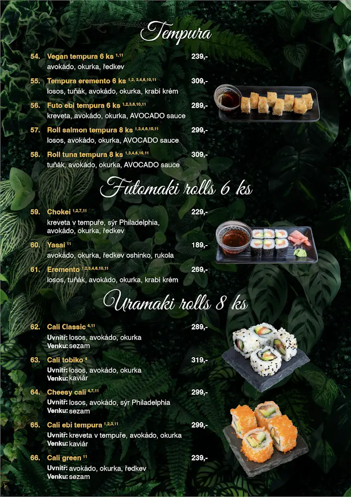 Menu_AVOCADO authentic vietnamese kitchen_Uničov_image_4