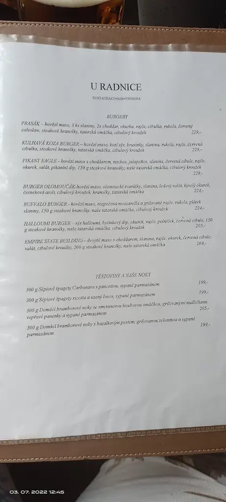 Menu_Restaurace a vinárna U Radnice_Uničov_image_4
