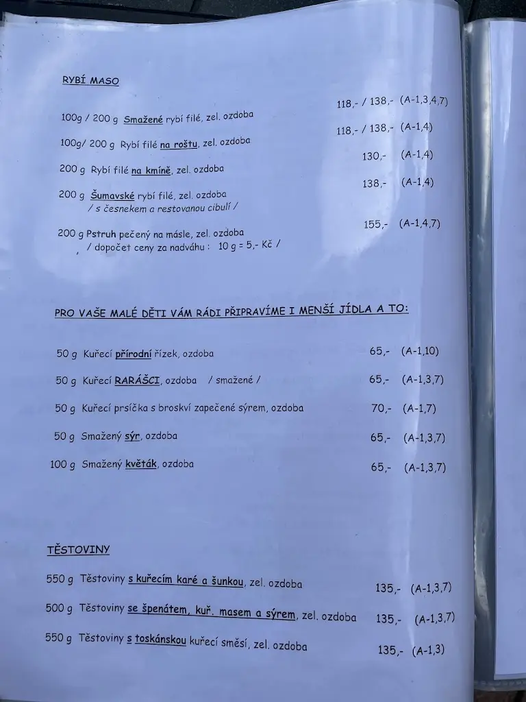 Menu_Hostinec U Facků_Velký Týnec_immagine_4