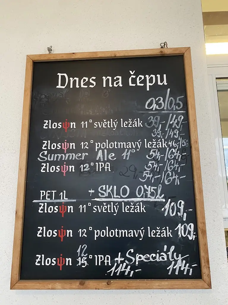 Menu_Minipivovar Zlosin a Penzion Brněnka_Velké Losiny_image_2