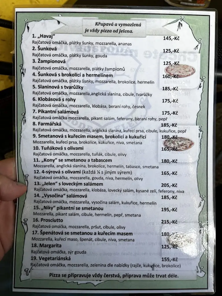 Menu_Restaurace & Penzion Modry Jelen_Vidnava_image_1