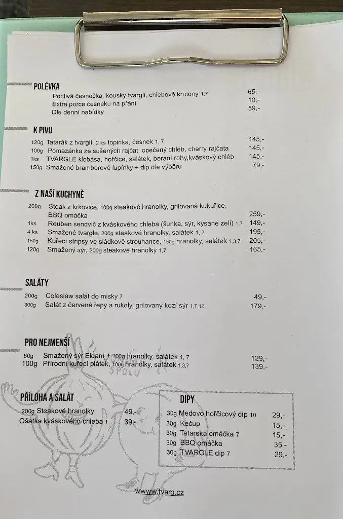 Menu_Pivovar TVARG_Velká Bystřice_image_4