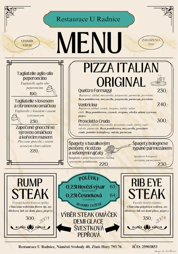 Menu_Restaurace U Radnice Zlaté Hory_Zlaté Hory_image_1