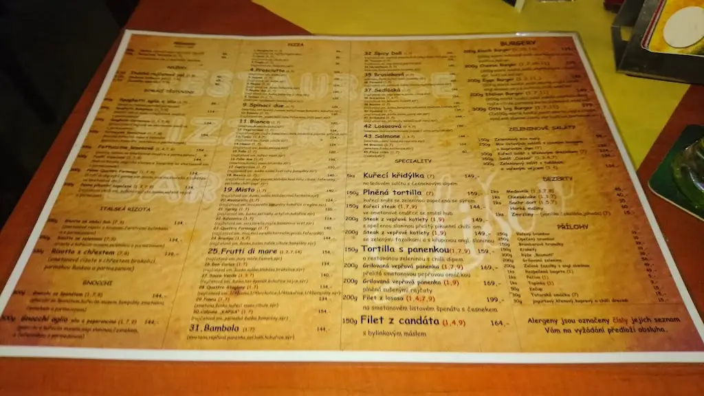 Menu_PIZZERIE LIŠOV_Lišov_image_1