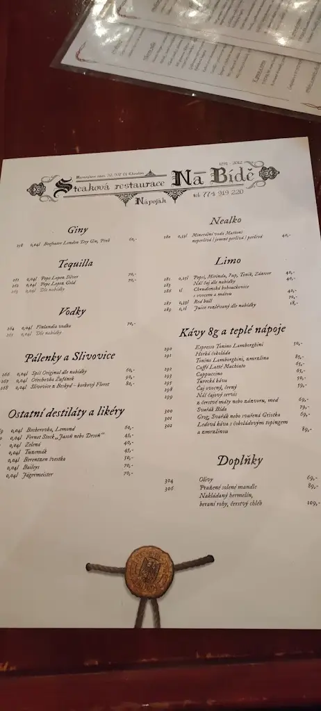 Menu_Restaurace Na Bídě_Chrudim_image_3