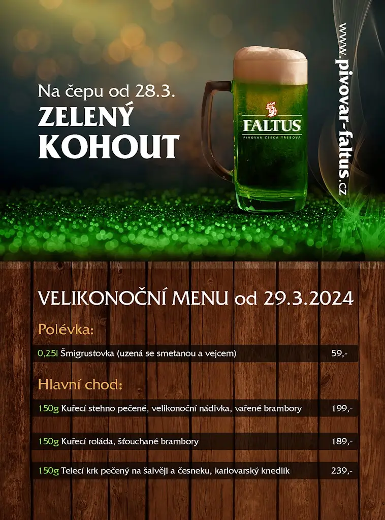 Menu_Restaurace a pivovar Faltus_Česká Třebová_image_1