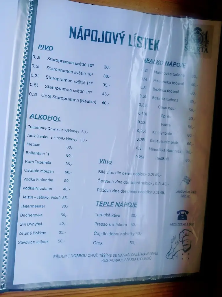 Menu_Restaurace Sparta Loučovice_Loučovice_image_1