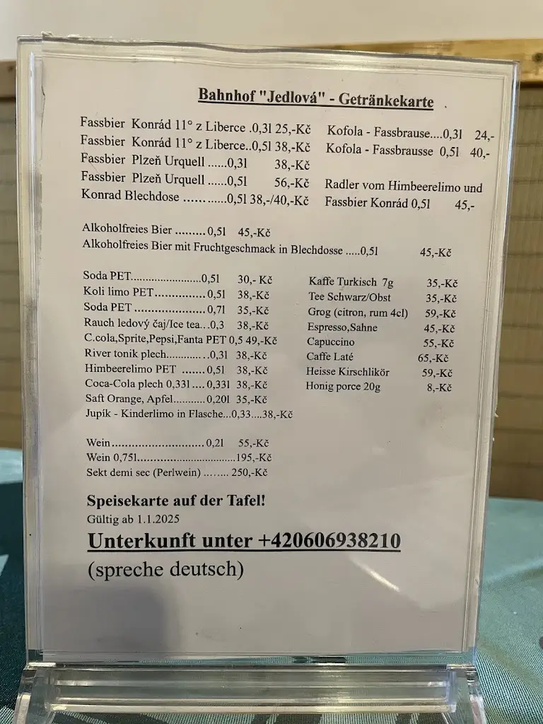 Menu_Jedlová Station Restaurant_Jedlová_image_1