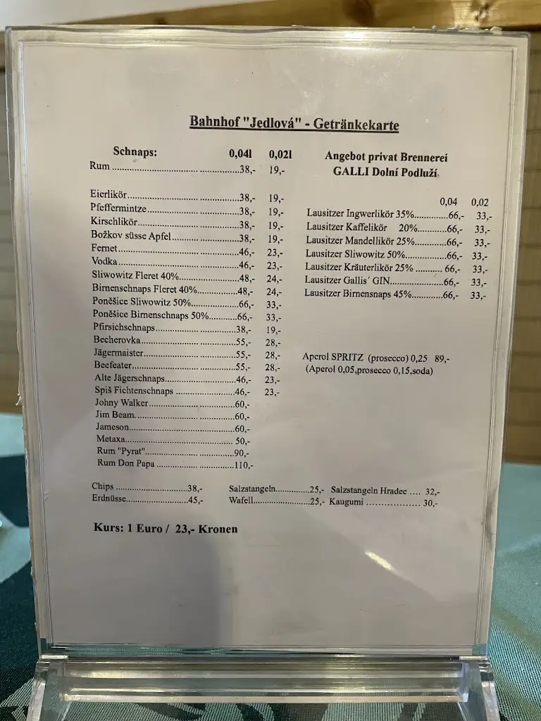Menu_Jedlová Station Restaurant_Jedlová_image_2