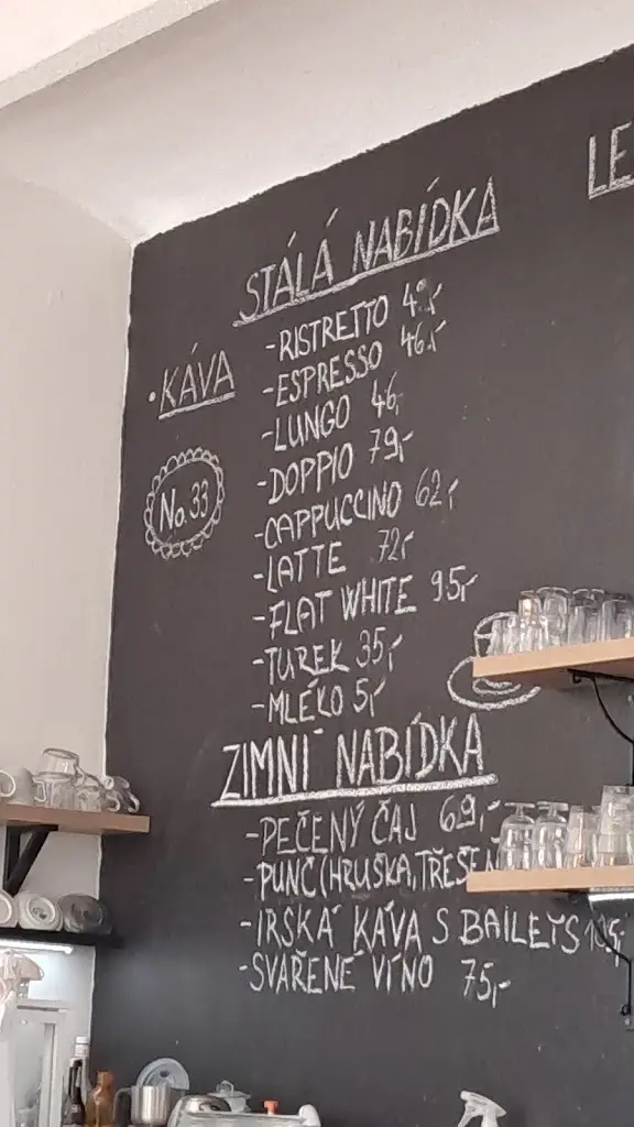 Menu_Cafe & Bistro No.33_Jablonné nad Orlicí_image_1