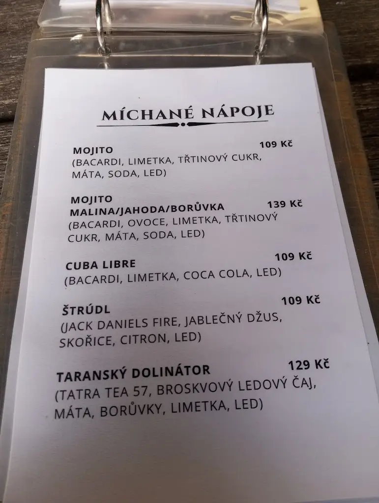 Menu_Restaurace Na hladince_Moravská Třebová_image_1