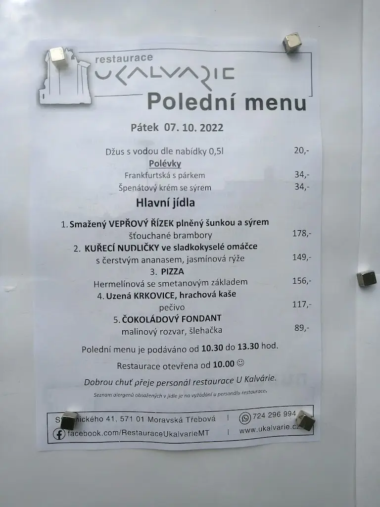 Menu_Restaurace U Kalvárie_Moravská Třebová_image_2