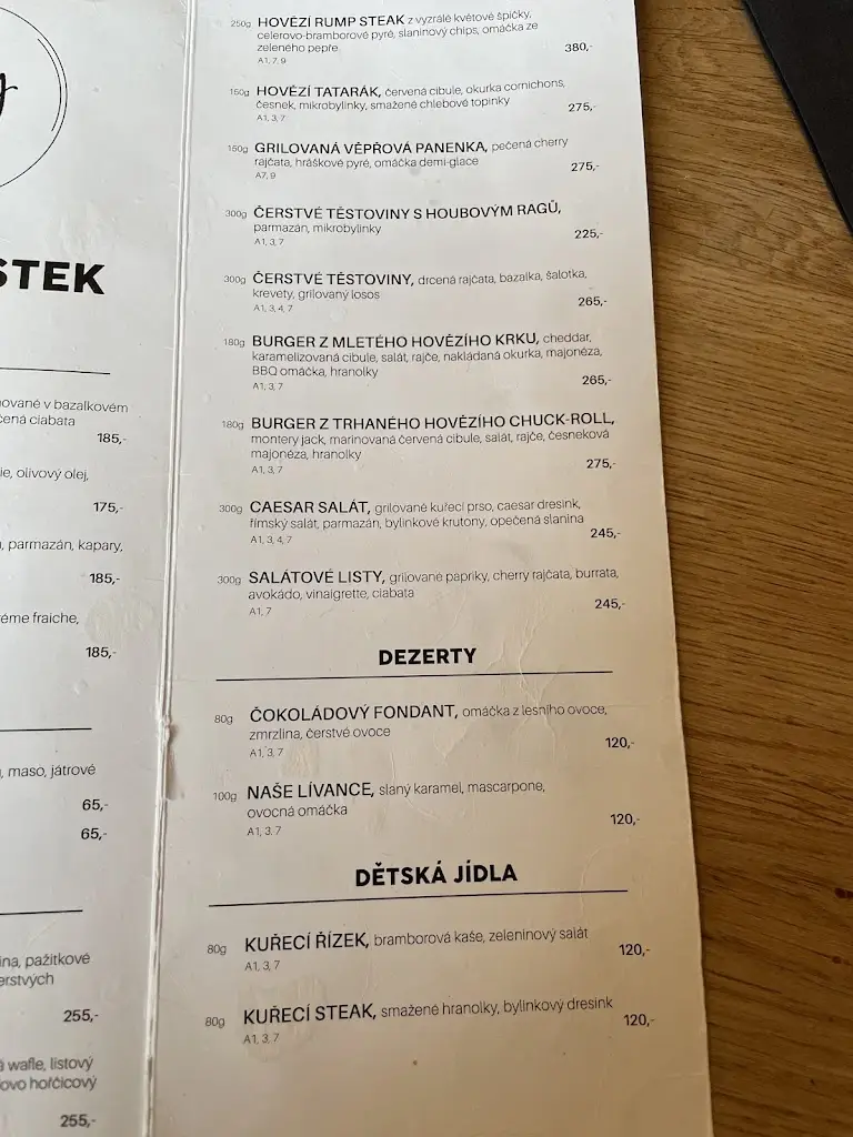 Menu_Tasty Restaurant_Pardubice_image_1