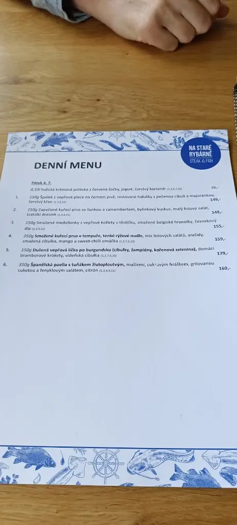 Menu_Na Staré Rybárně_Pardubice_image_1