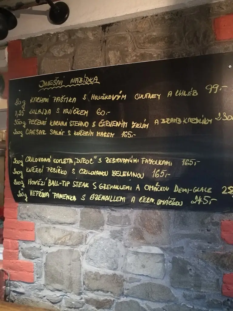 Menu_Restaurace U Nouzů_Staré Hradiště_immagine_3
