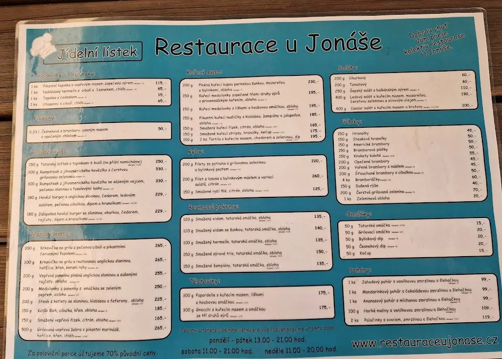 Menu_Restaurace U Jonáše_Skuteč_image_1