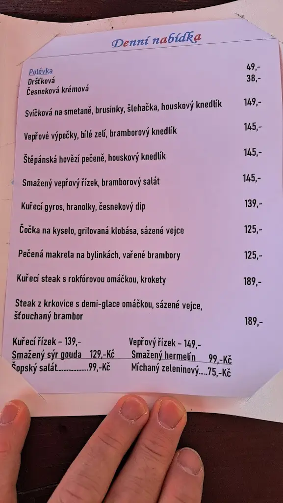 Menu_Letovský statek_Mirovice_image_1