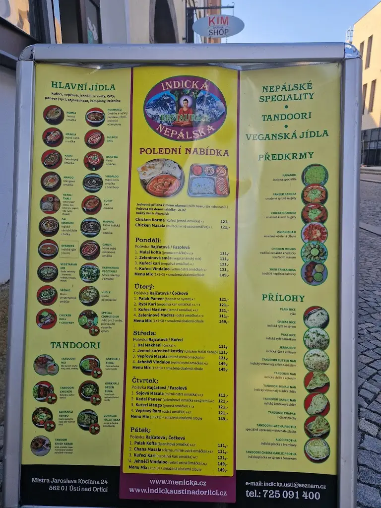 Menu_Indická Nepálská Restaurace Mayalu_Okres Ústí nad Orlicí_image_2