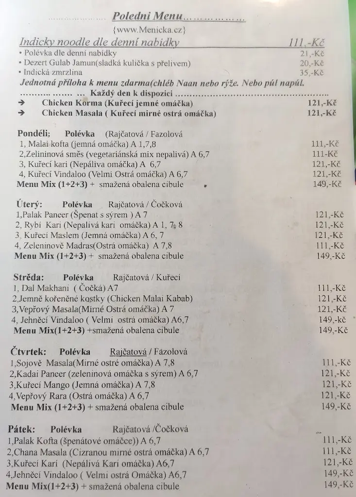 Menu_Indická Nepálská Restaurace Mayalu_Okres Ústí nad Orlicí_image_3