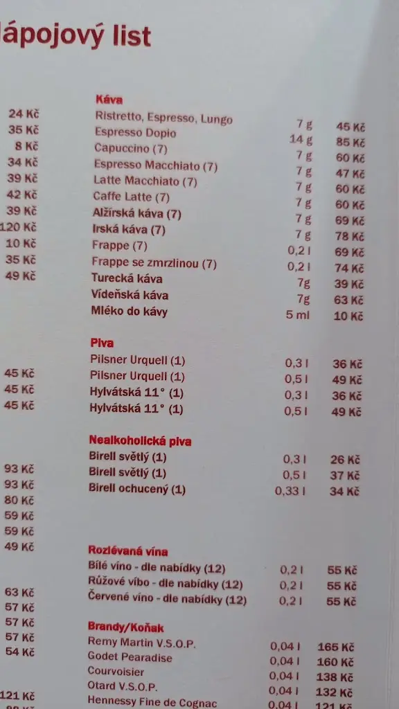 Menu_Měšťanský pivovar a hotel Na Zámečku_Okres Ústí nad Orlicí_immagine_3