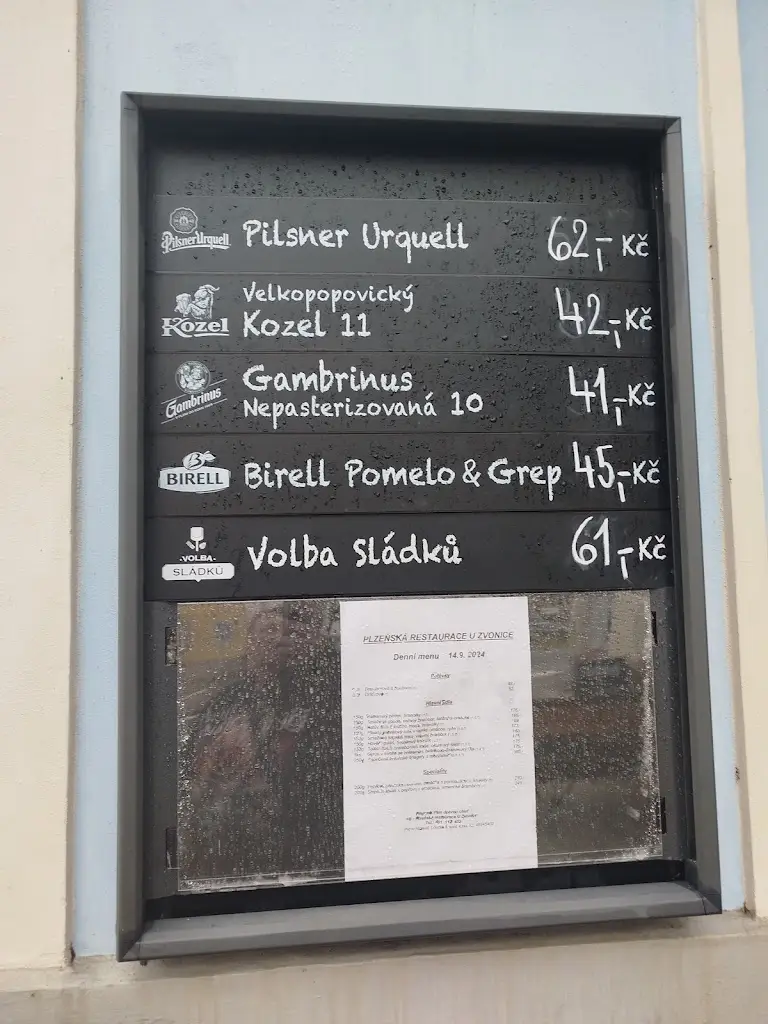 Menu_Plzeňská restaurace U Zvonice_Mladá Vožice_image_4